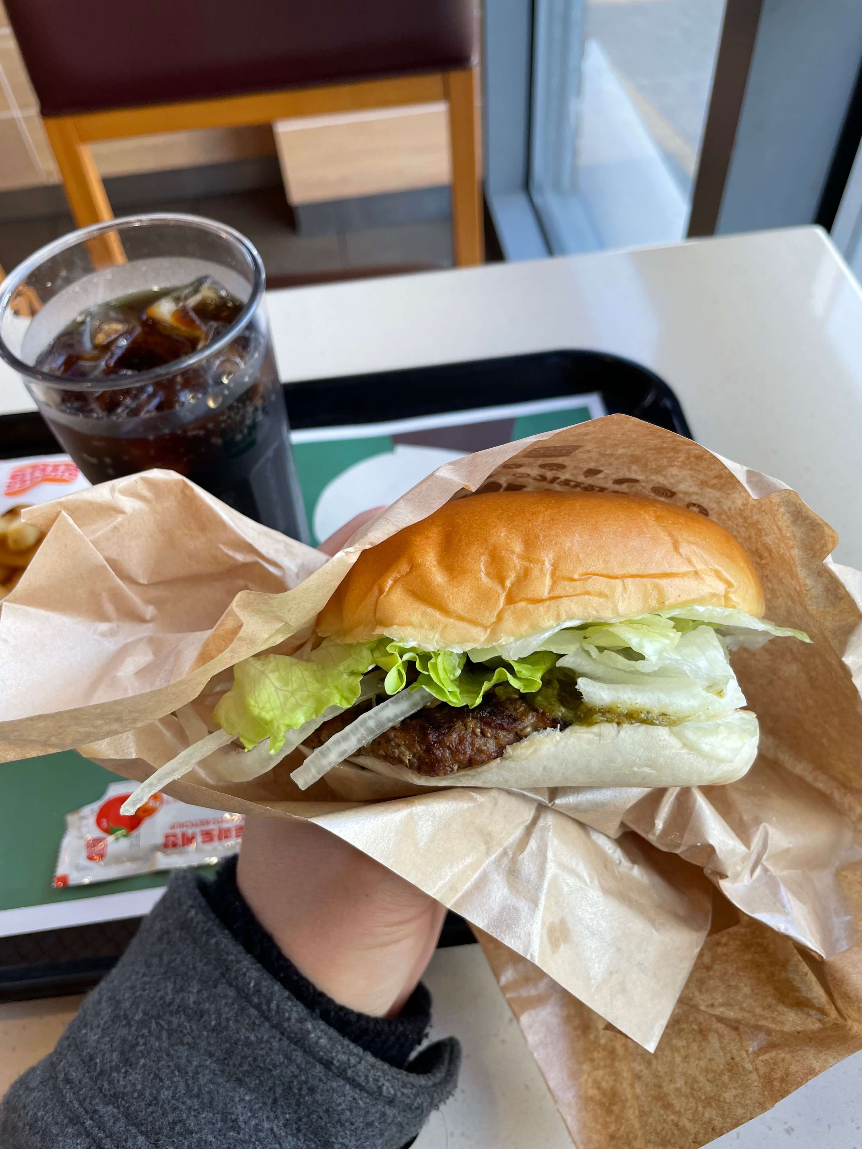 버거킹 살사베르데 햄버거 세트 구성 사진