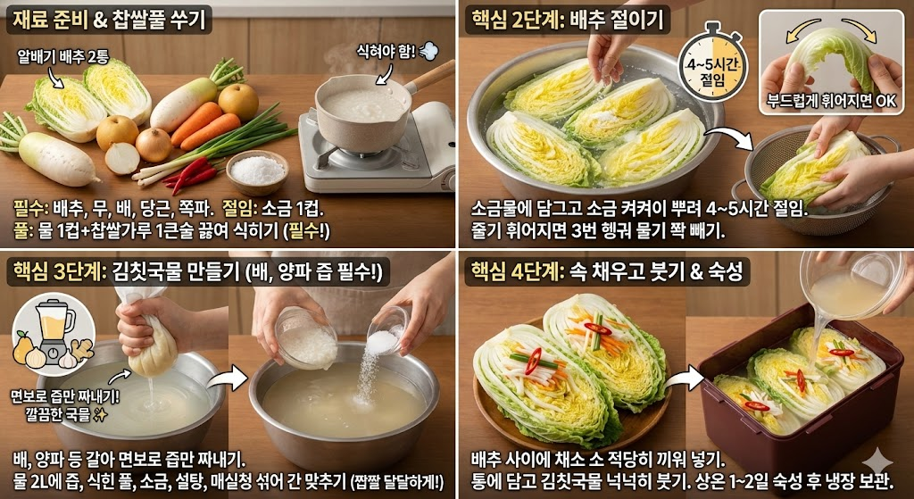 백김치 맛있게 만들기