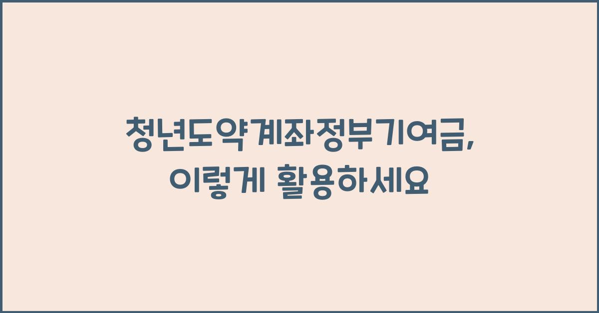 청년도약계좌정부기여금