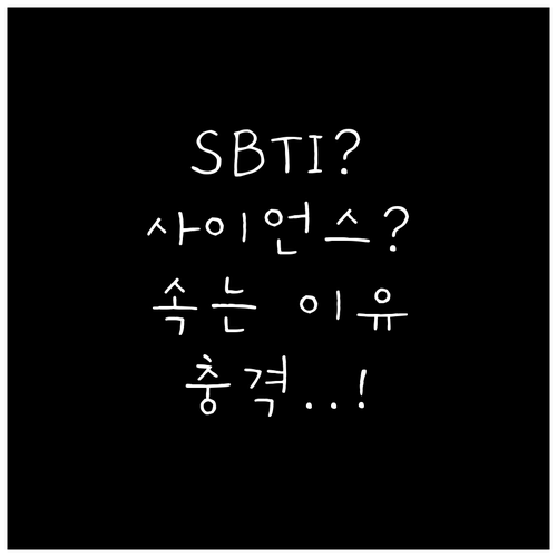 SBTI 테스트, 과학적 검사 아닌 ..