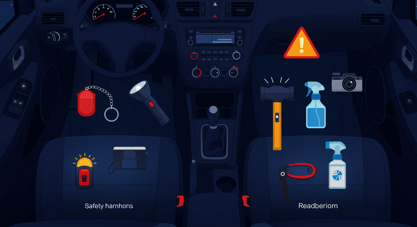 차량 내 호신법, 최소한의 도구와 최대한의 효과