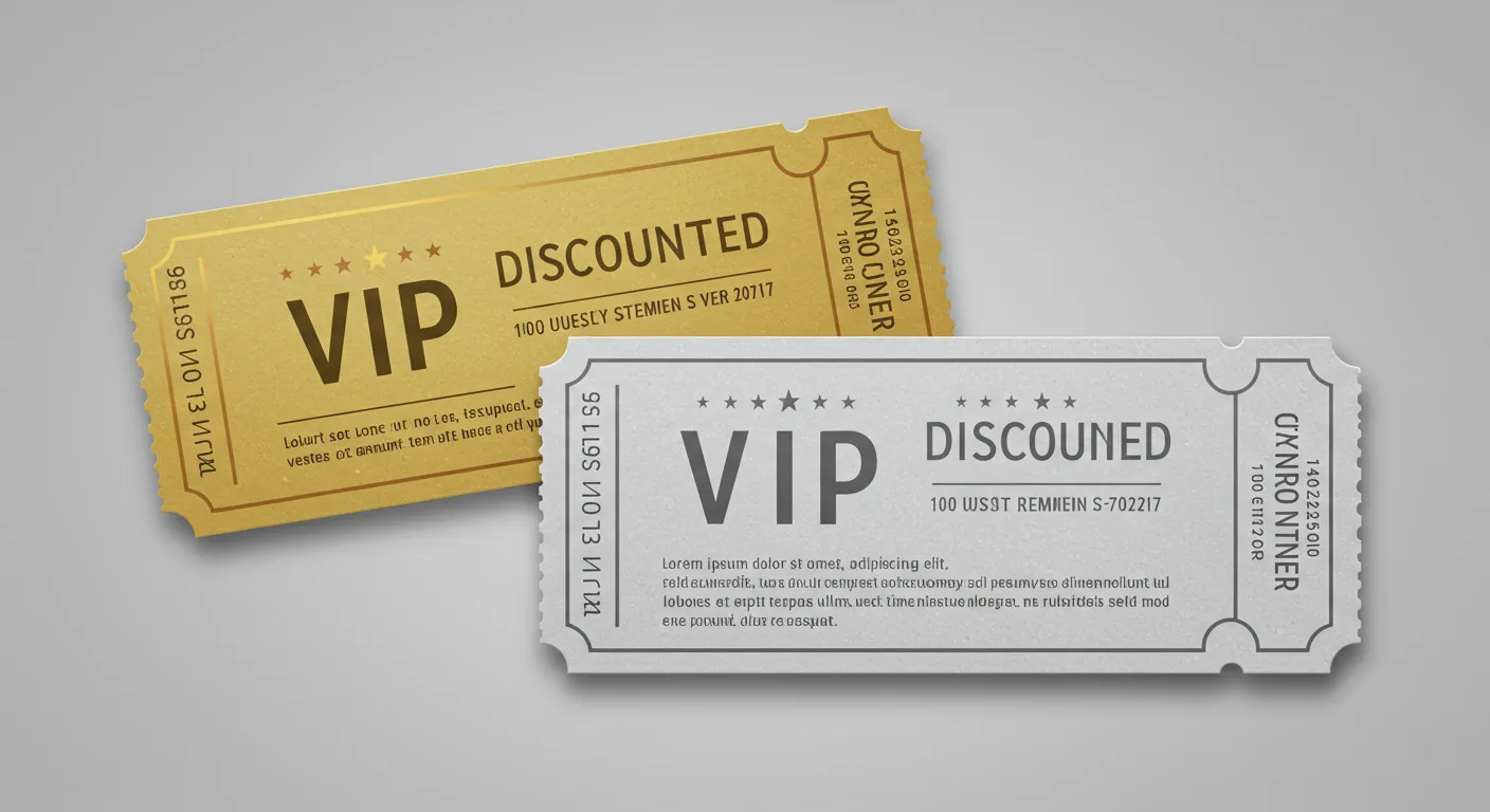  VIP석과 할인 티켓은 환불 불가한 경우가 많음