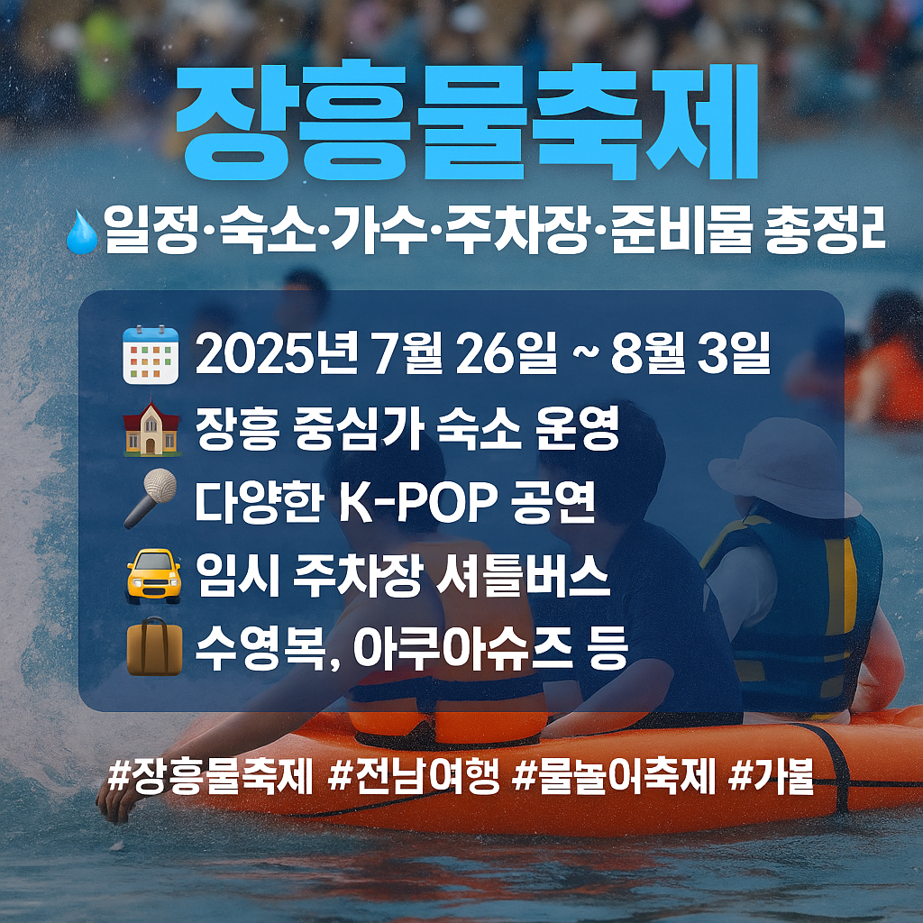 장흥 물축제 공식 홈페이지 바로가기