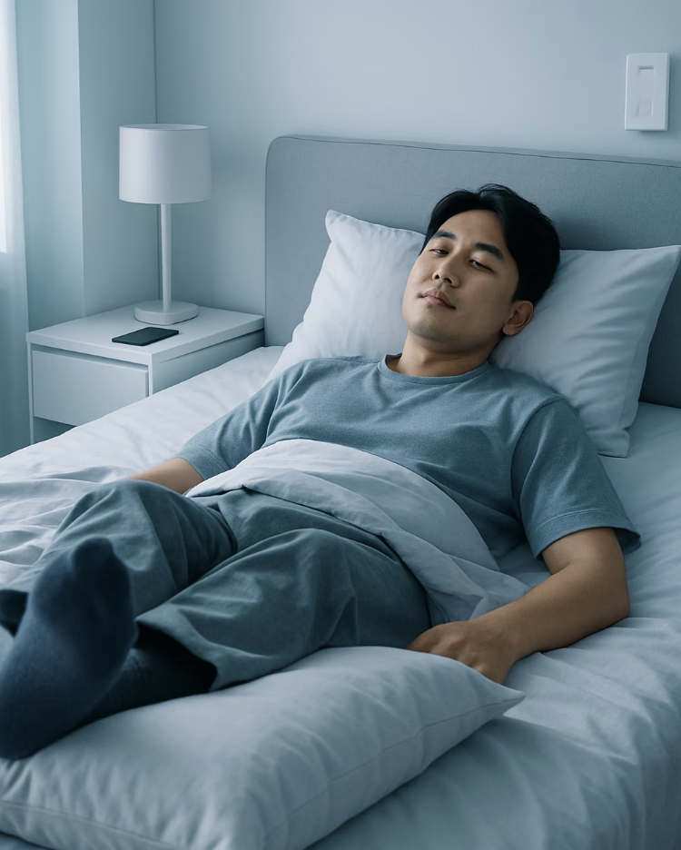 잠자는 동안 다리를 쉬게 하는 법