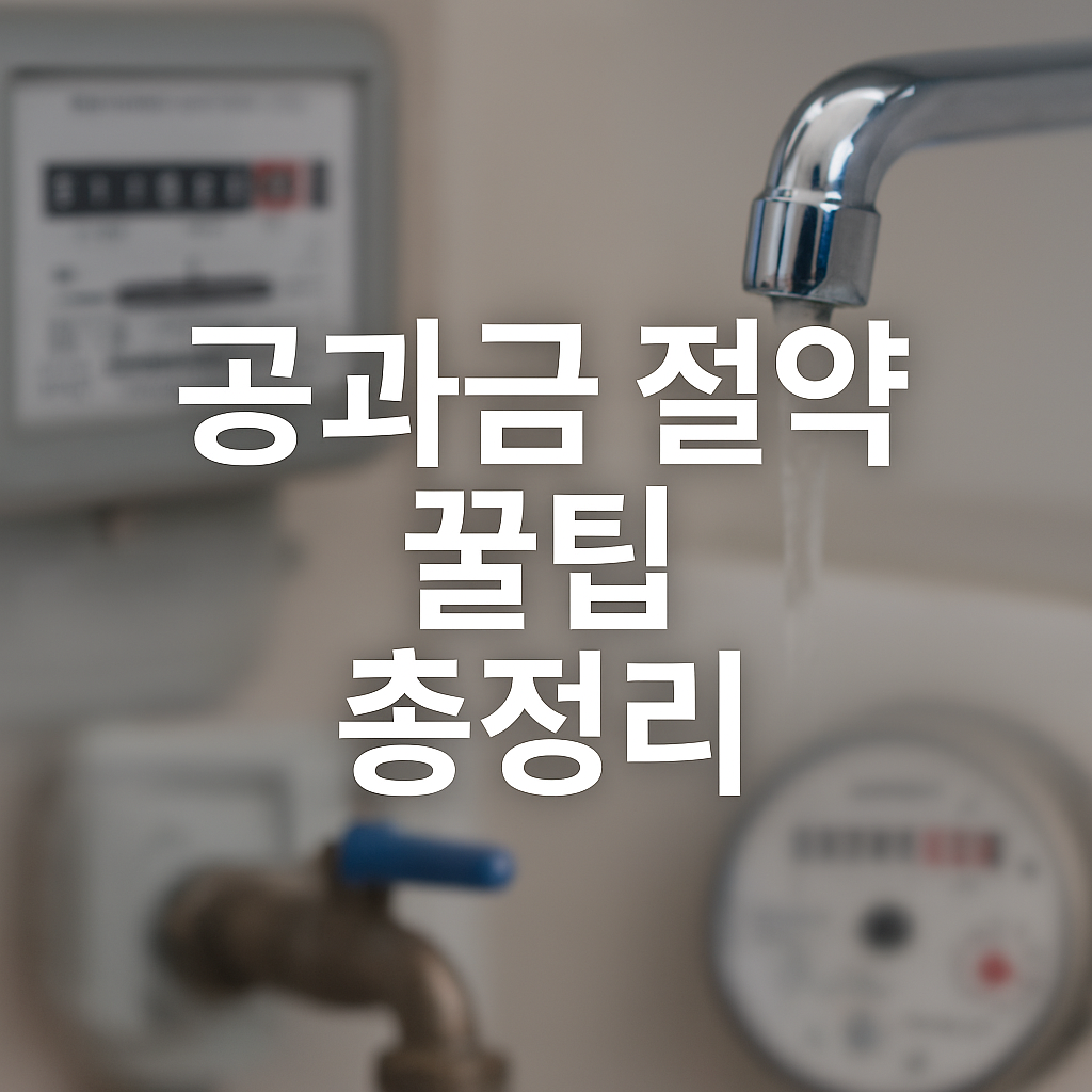 공과금 절약 꿀팁 총정리