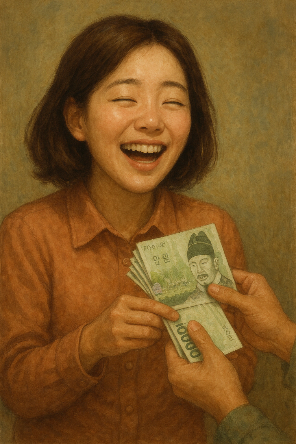 돈을 받고 기쁨을 느낀 꿈