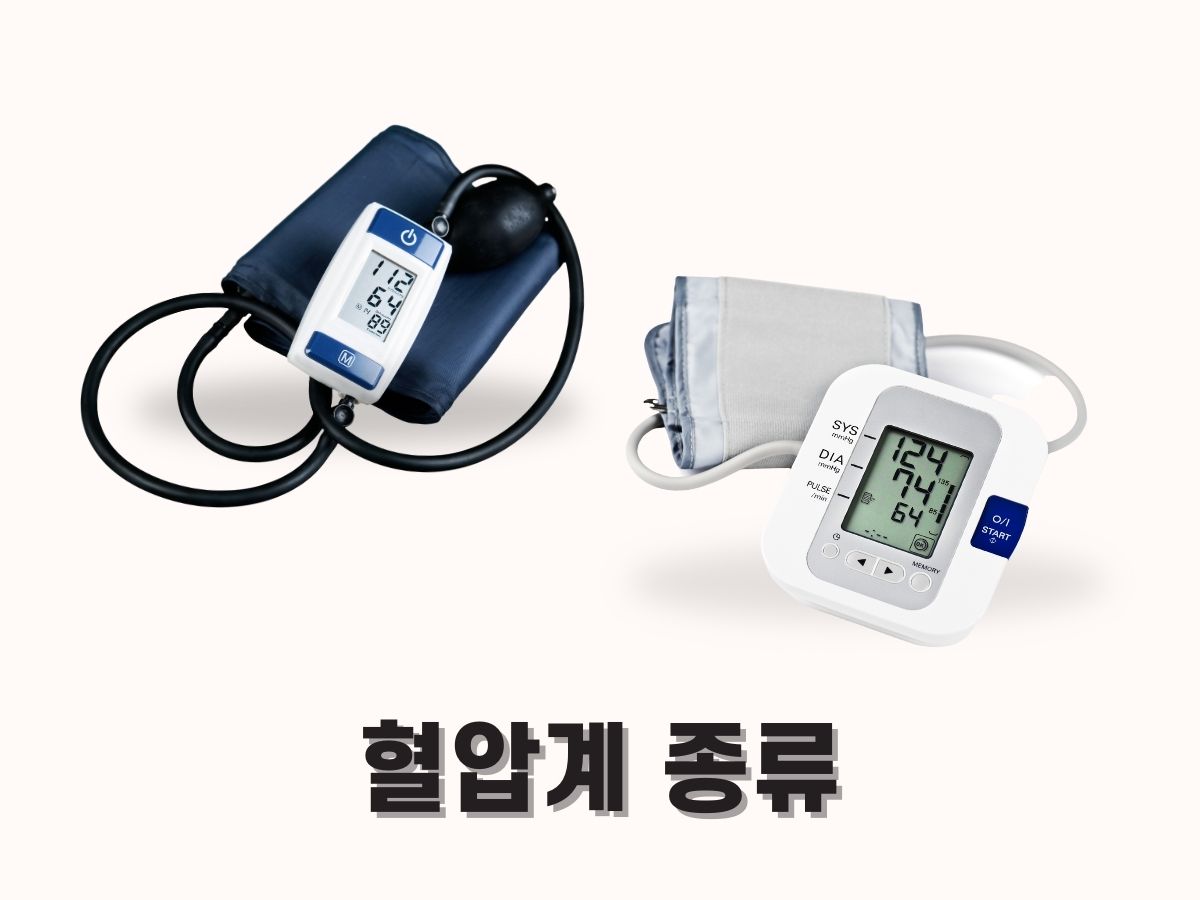 혈압계 종류(수동식 자동식)