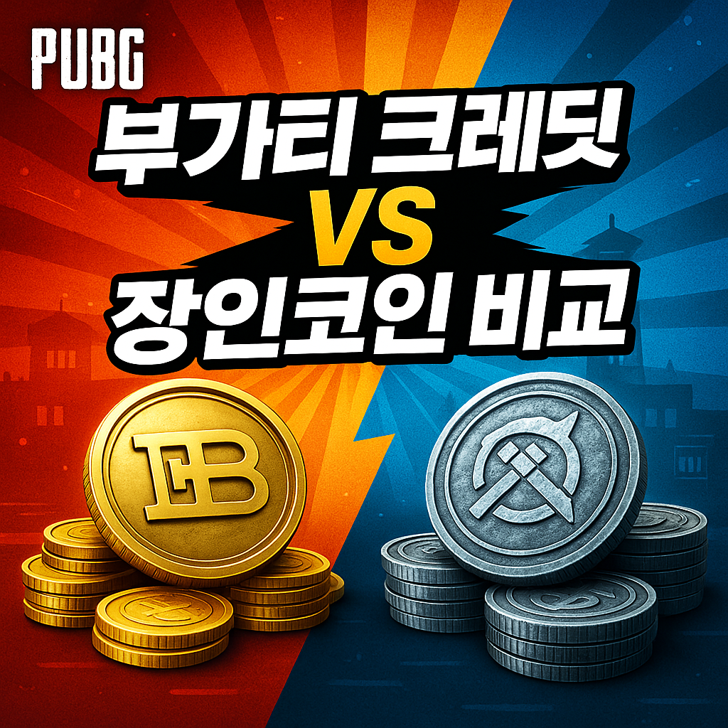 배그 부가티 크레딧 vs 헌터상자 장인코인