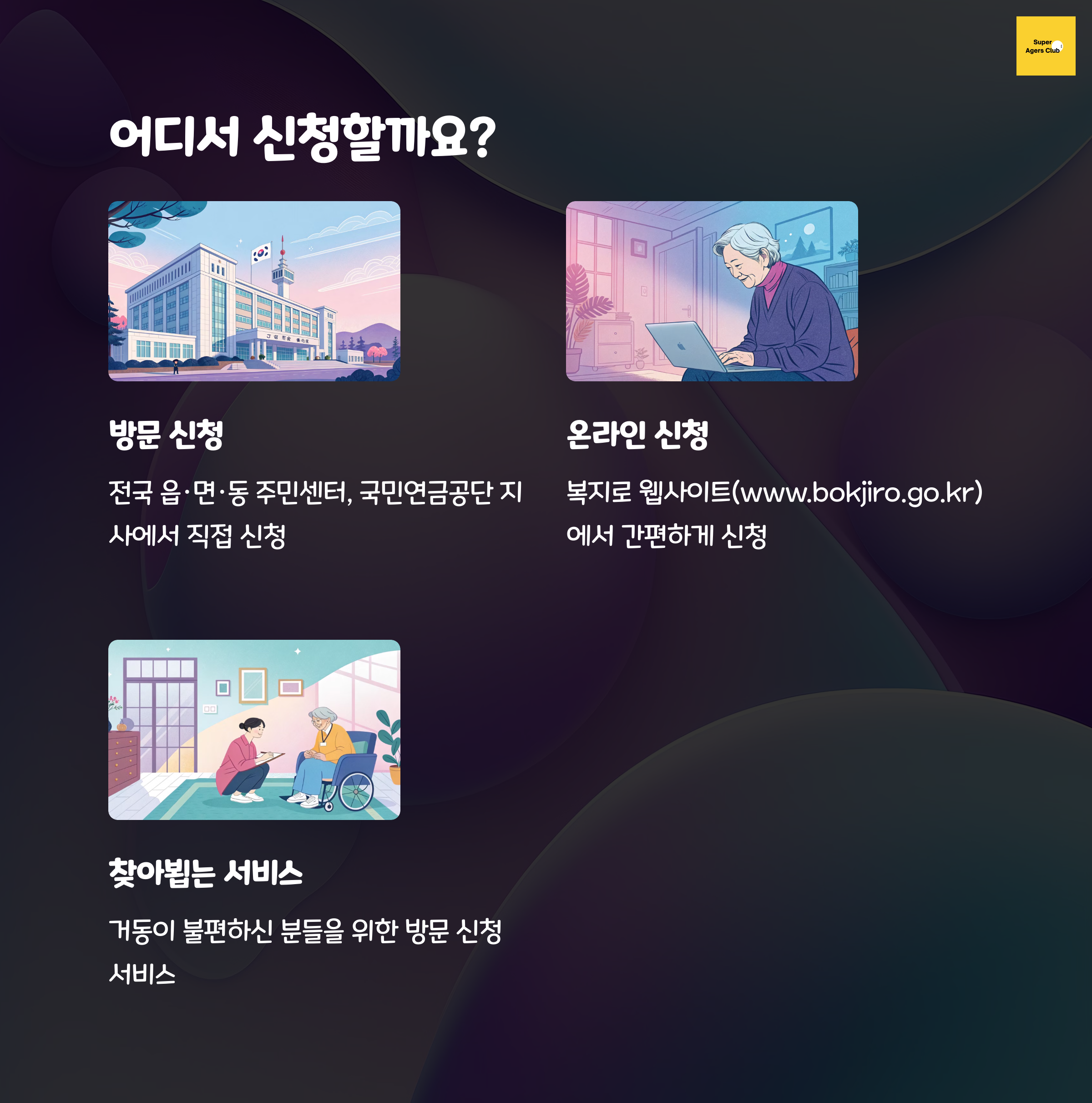 🏢 방문 신청 vs 온라인 신청