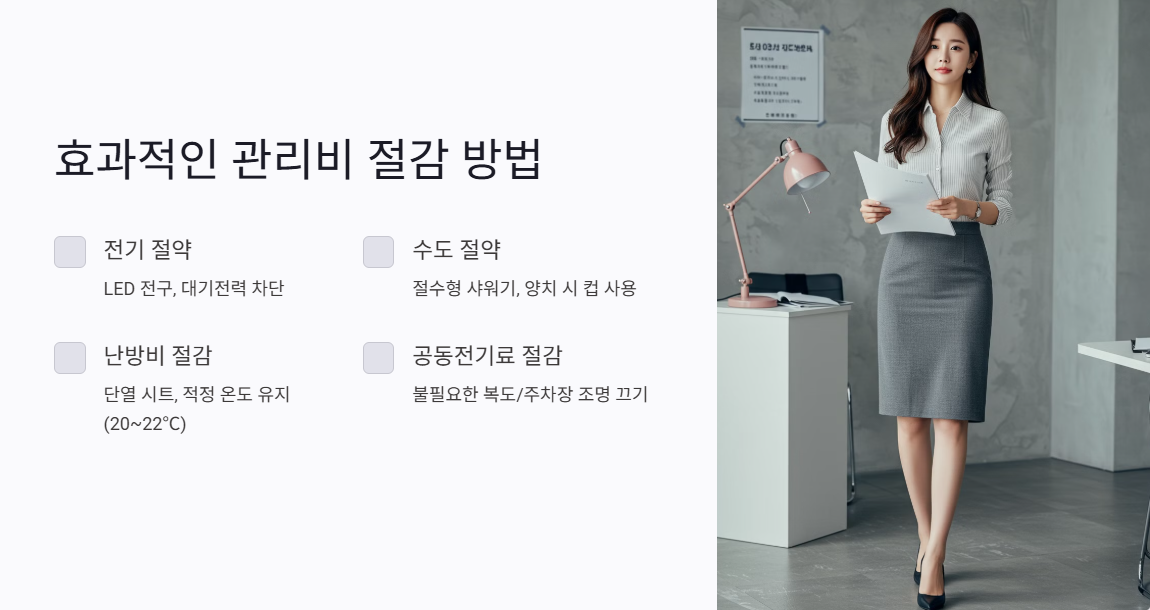 관리비 절감하는 생활 습관