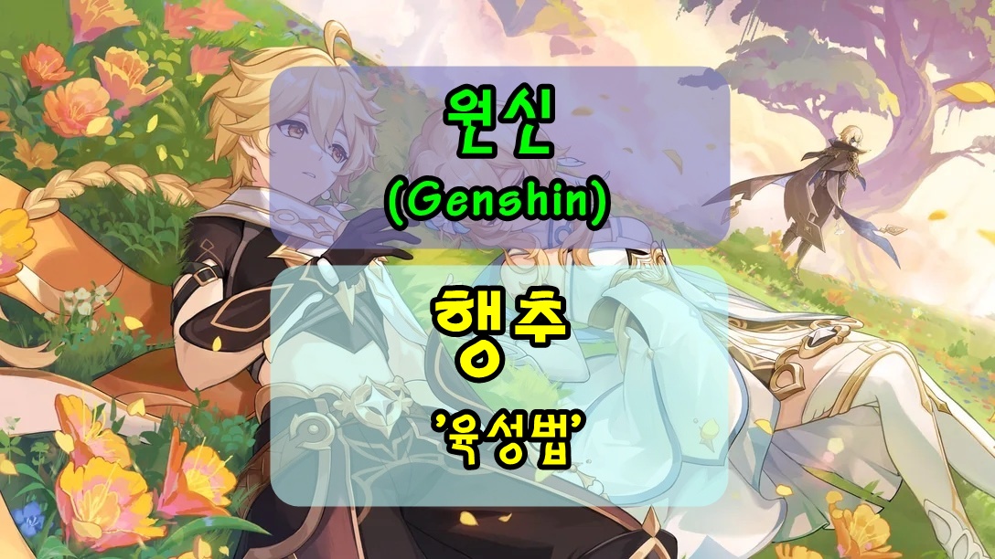 [원신] 행추, 성별주의!남자임! 성유물/무기/특성/육성법