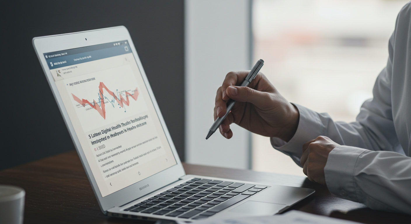 의료 현장에 도입된 최신 디지털 헬스 기술 5가지