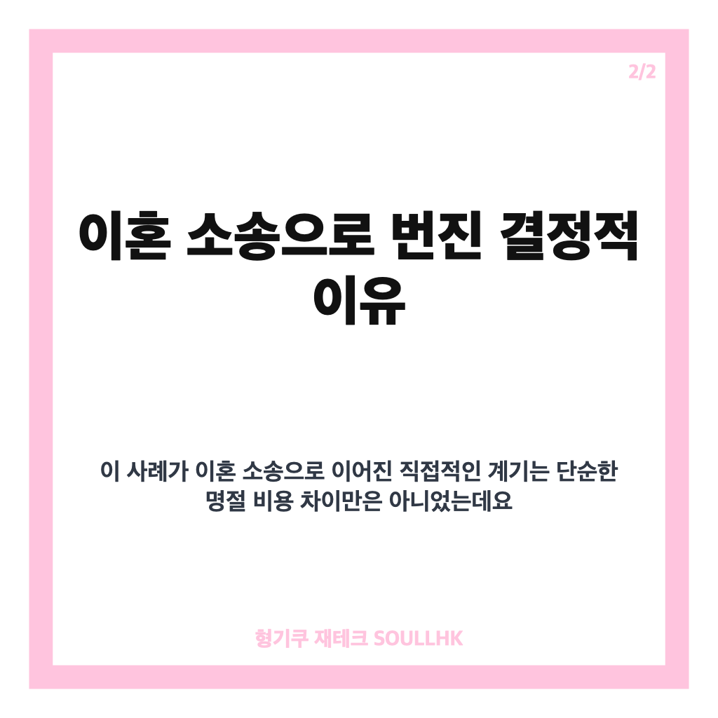 시댁 200만원, 친정 10만원 빚 3200만원 사연과 이혼 소송으로 번진 이유 카드뉴스 3