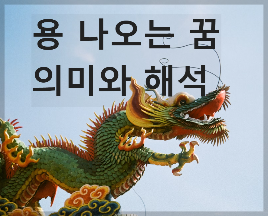 용 나오는 꿈