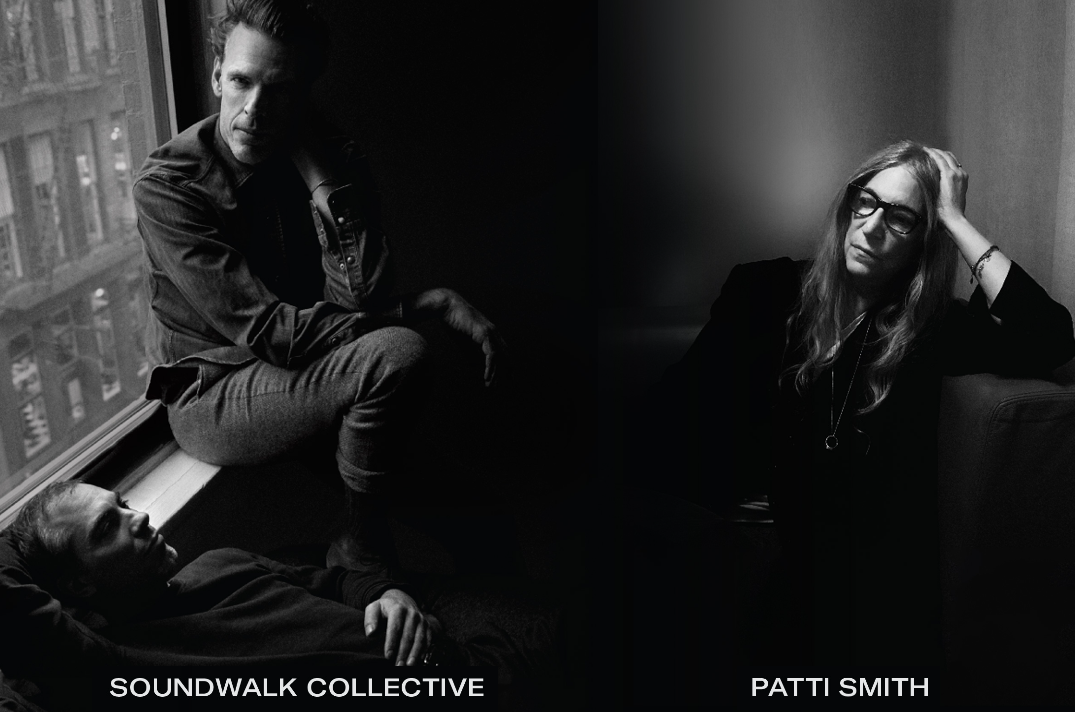 2025 피크닉 전시 '끝나지 않을 대화' 참여 아티스트 사운드워크 컬렉티브와 패티 스미스의 흑백 인물 사진