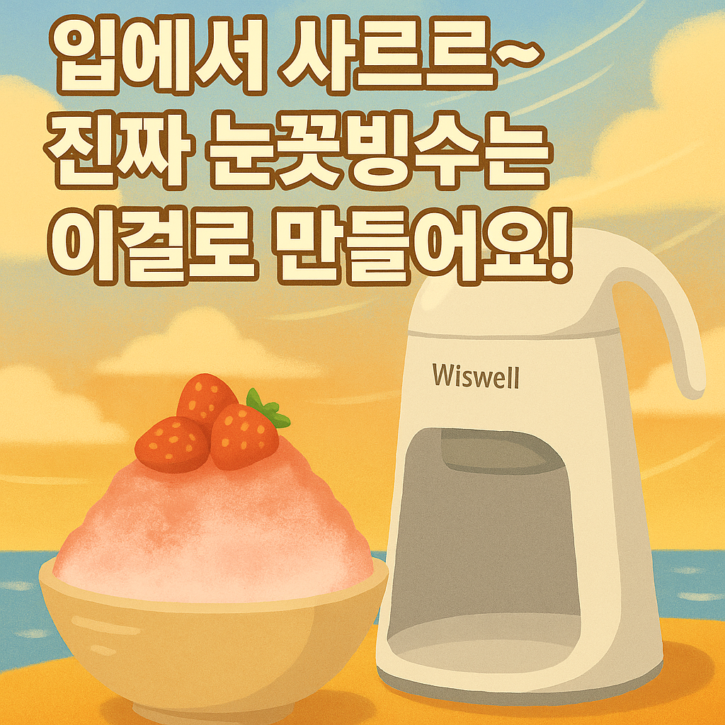 입에서 사르르~ 진짜 눈꽃빙수는 이걸로 만들어요!