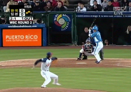 2006 WBC 일본전 대한민국 이종범 타격 모습