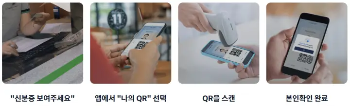 관공서에서 모바일 신분증 사용-이미지