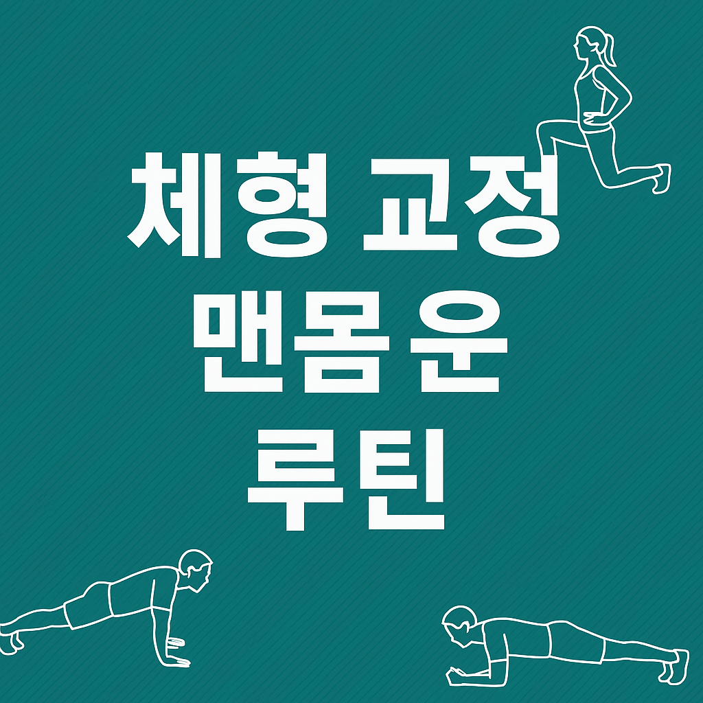 체형 교정 맨몸 운동 루틴