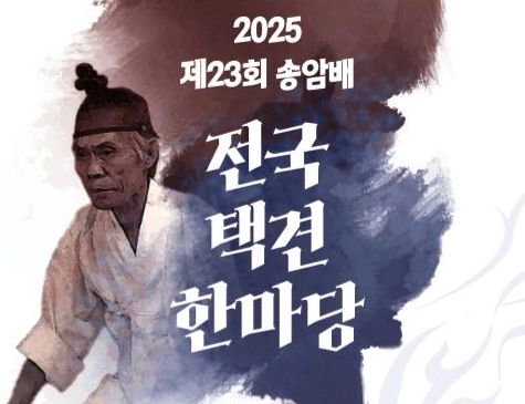 송암배 전국 택견 한마당 포스터