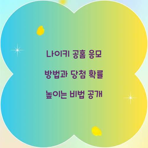 나이키 공홈 응모