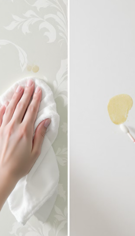 벽지 곰팡이 제거, 얼룩(모기자국,음식,낙서 등) 제거방법: 벽지 청소법