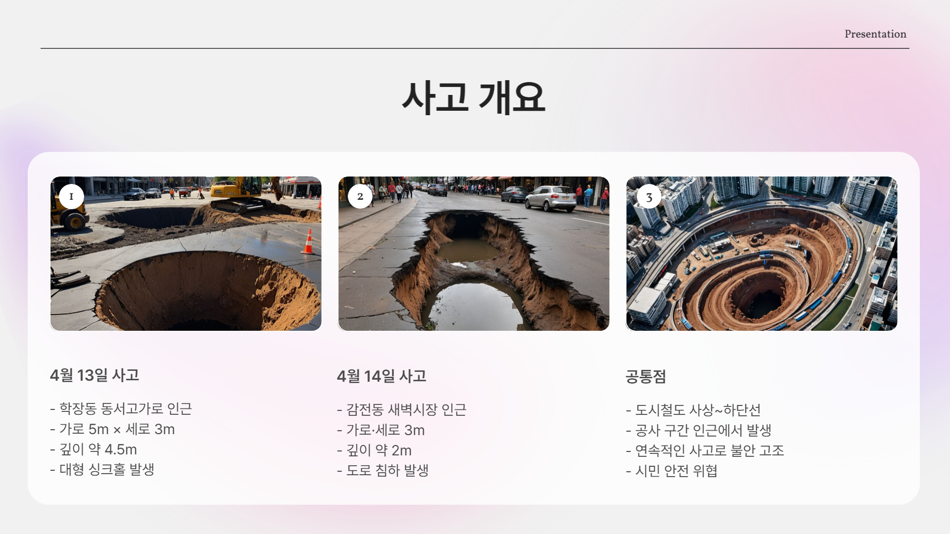 사고 개요 (2025년 4월 기준)