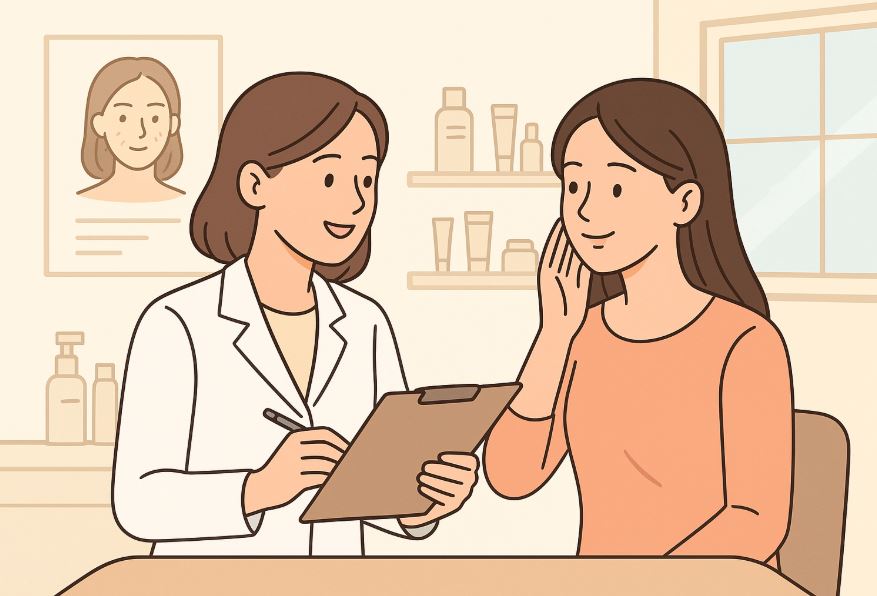 보톡스 상담 받는 이미지