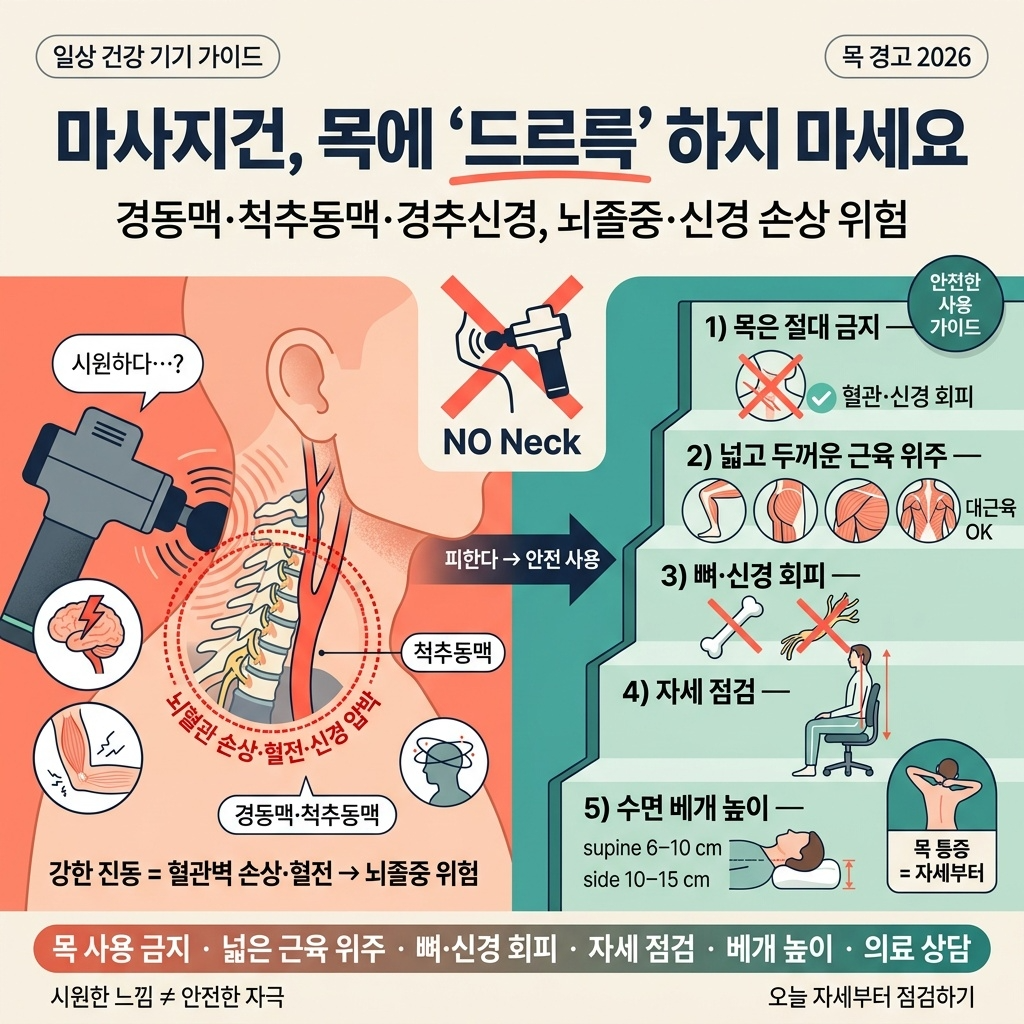 시원하다고 목에 마사지건 &lsquo;드르륵&rsquo; 했다간&hellip;전문가가 말리는 이유