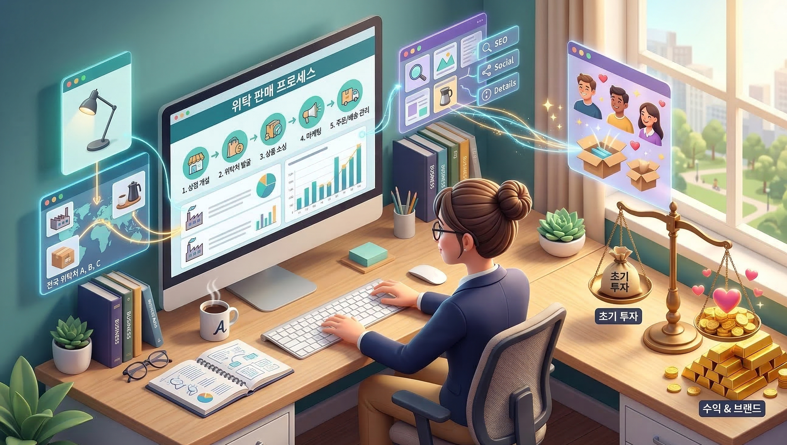 소자본 창업: 재고 걱정 없는 위탁 판매 쇼핑몰 창업 A to Z 관련 이미지
