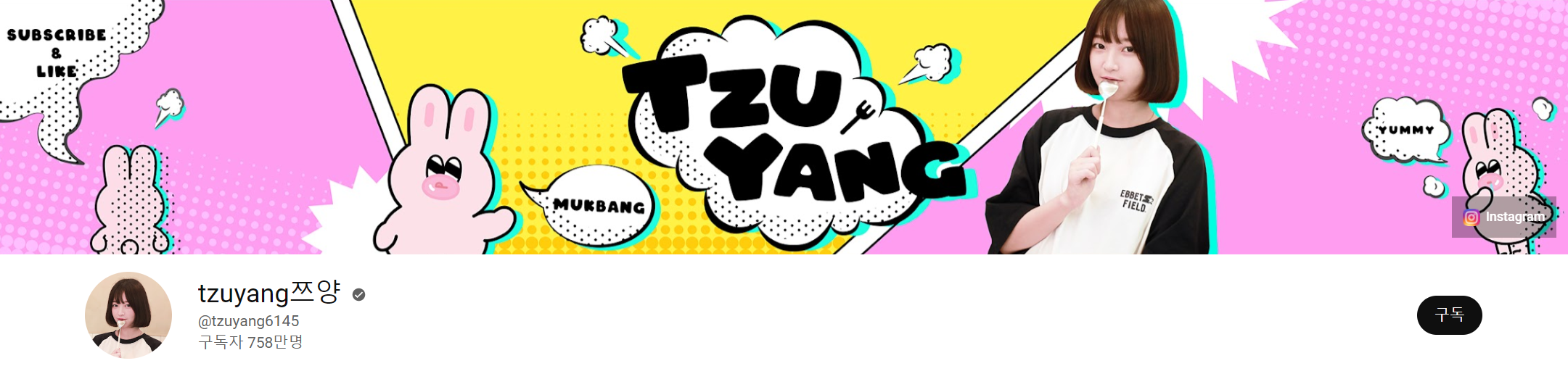 쯔양 유튜버 사진입니다.