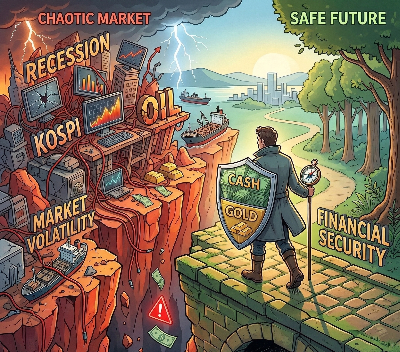 Strategic investor with cash and gold shield / 위기 상황에서의 자산 보호 전략
