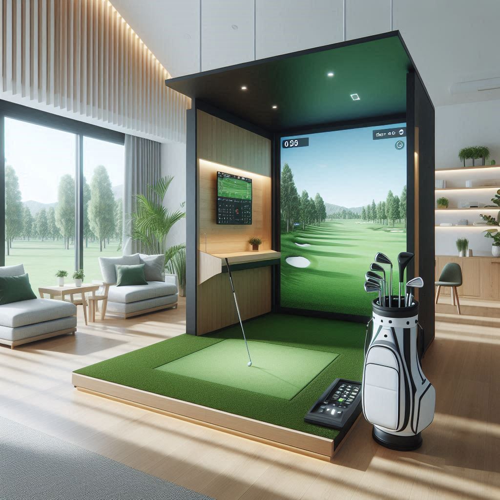 스크린골프장 배경