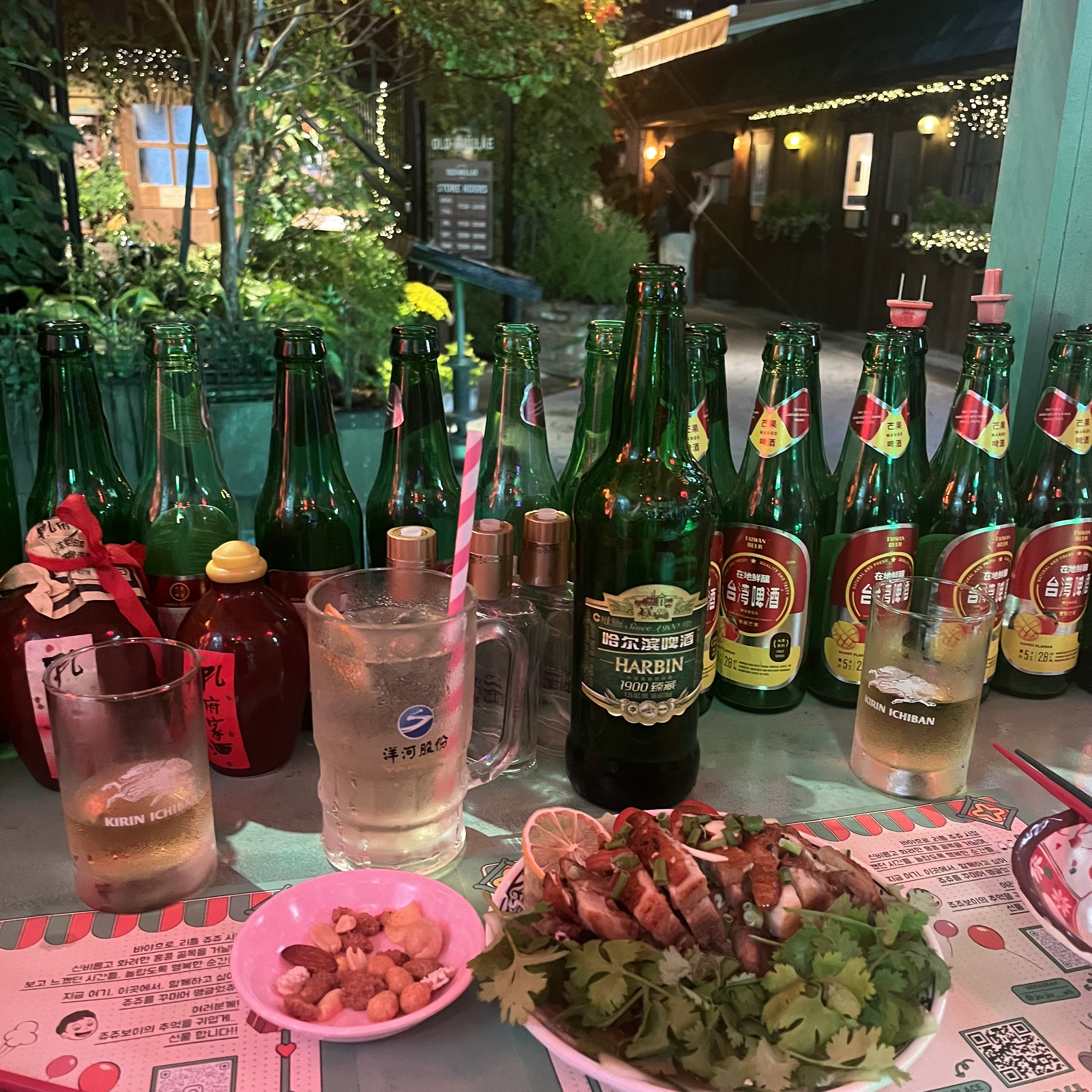 주문한 전체적인 메뉴 사진