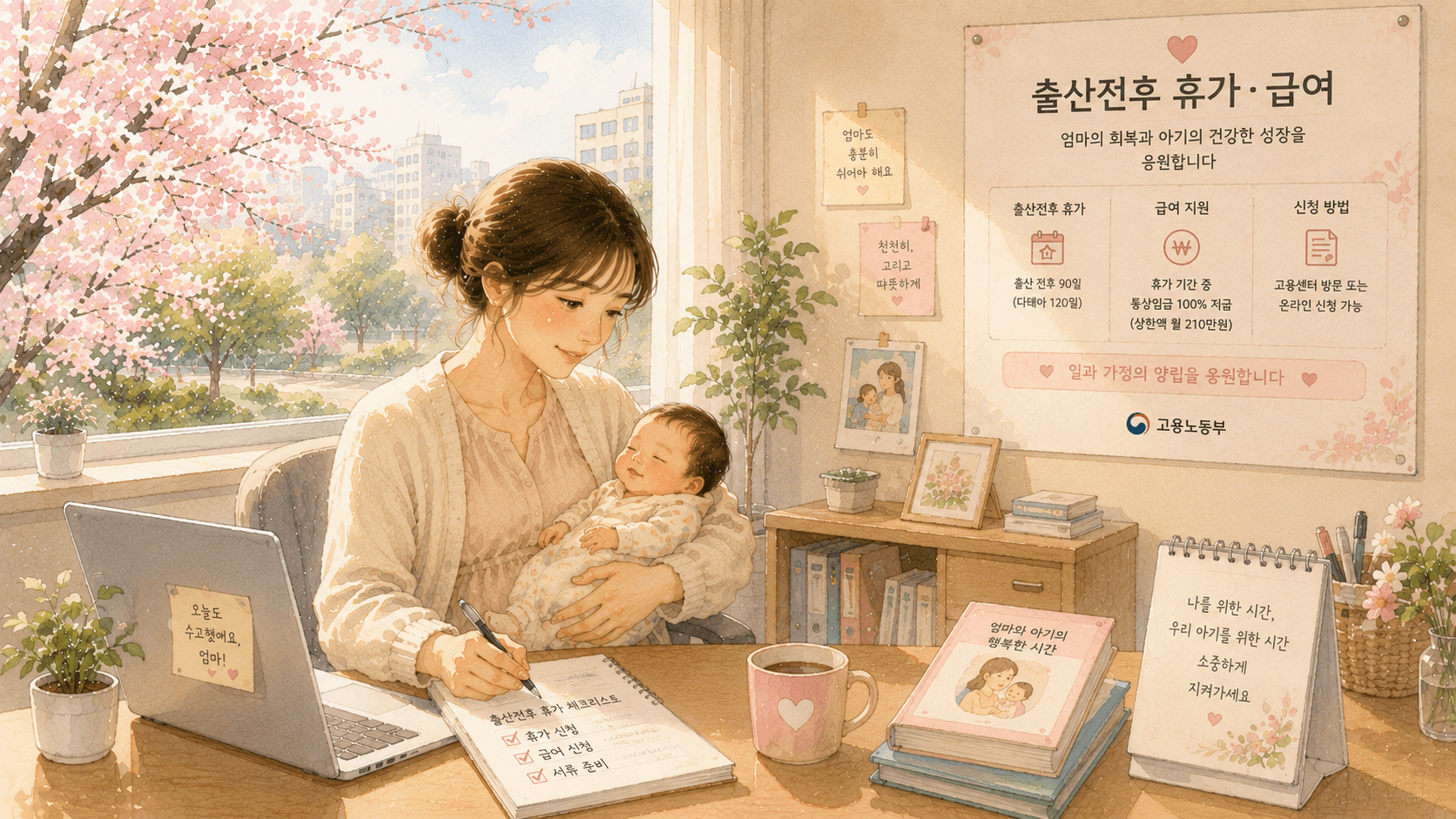 출산·육아 정부지원 마스터 ❘ 9편 · 출산전후휴가.출산전후휴가급여 - 대상·상한액·제출서류·지원금·전산오류해결 등