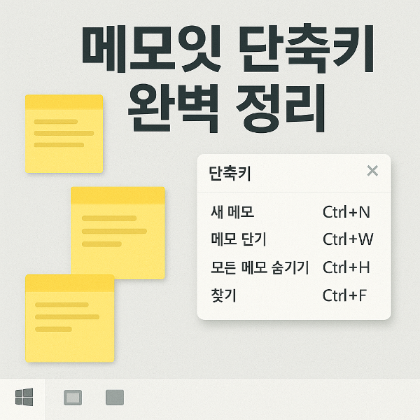 메모잇 단축키 썸네일 이미지입니다.
