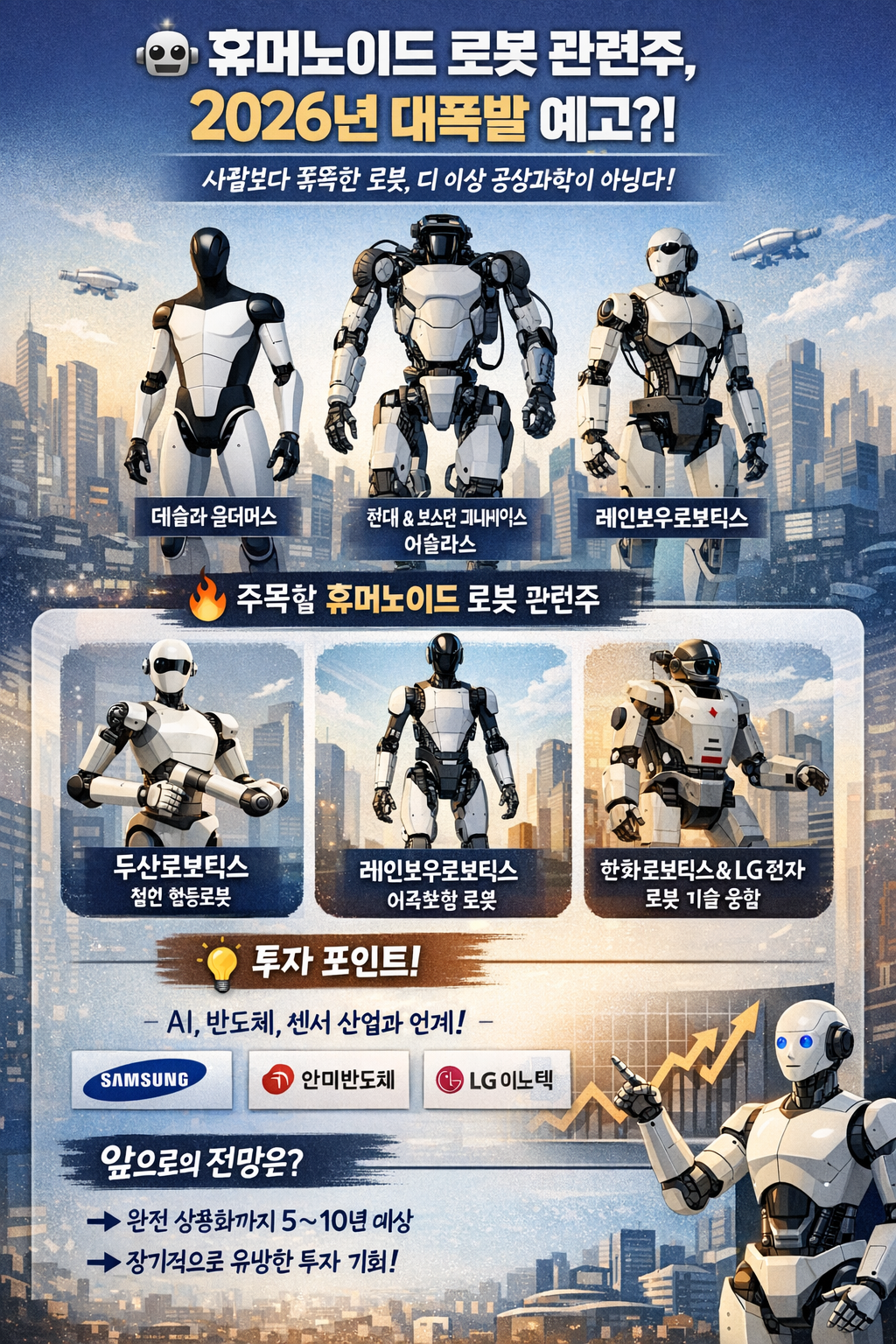 휴머노이드 로봇 관련주, 2026년 대폭발 예고?!