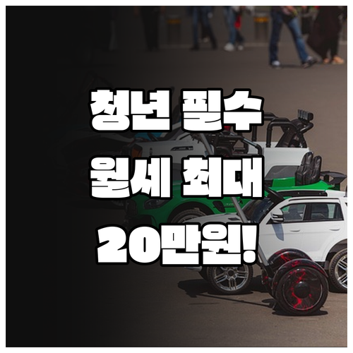 만19세부터 39세 함평군 청년 월세..