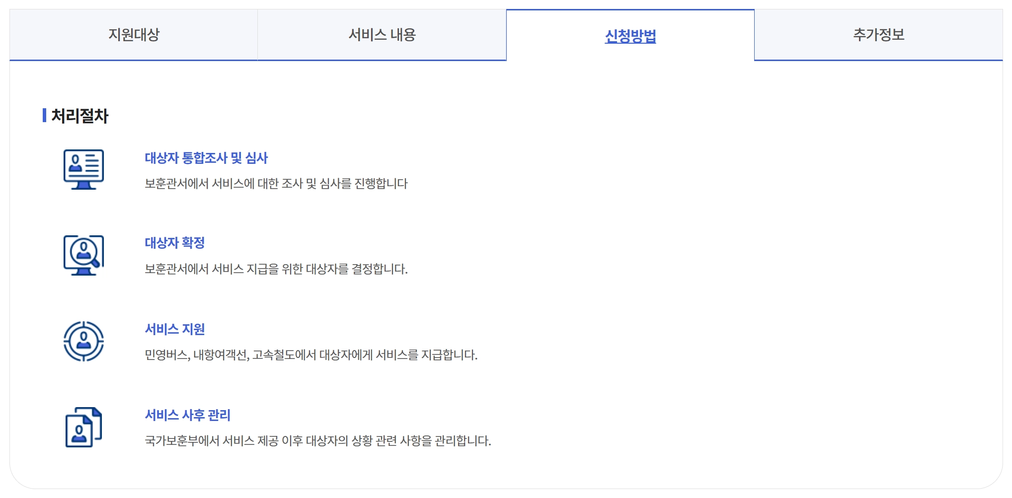 교통시설 무료이용방법 확인하기