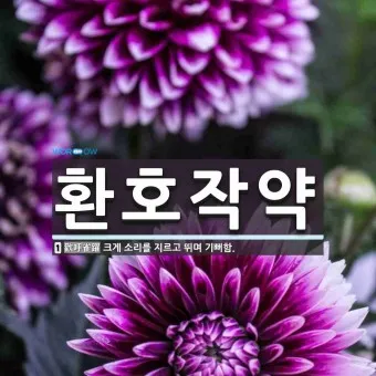 환호작약 뜻 유래 의미 기쁨 고사성어_12