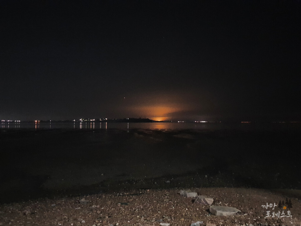 제부도 글램핑 야경