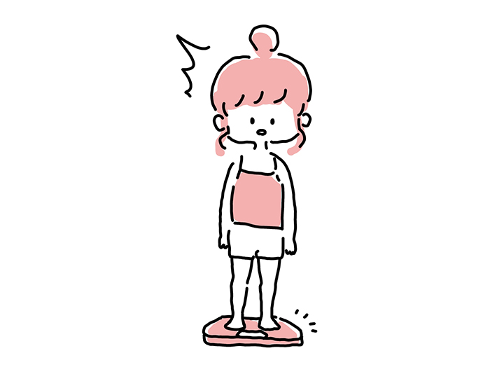 체중을-재는-여성