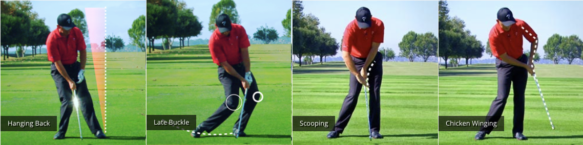 골프 임팩트, 팔로우스루 오류 유형
