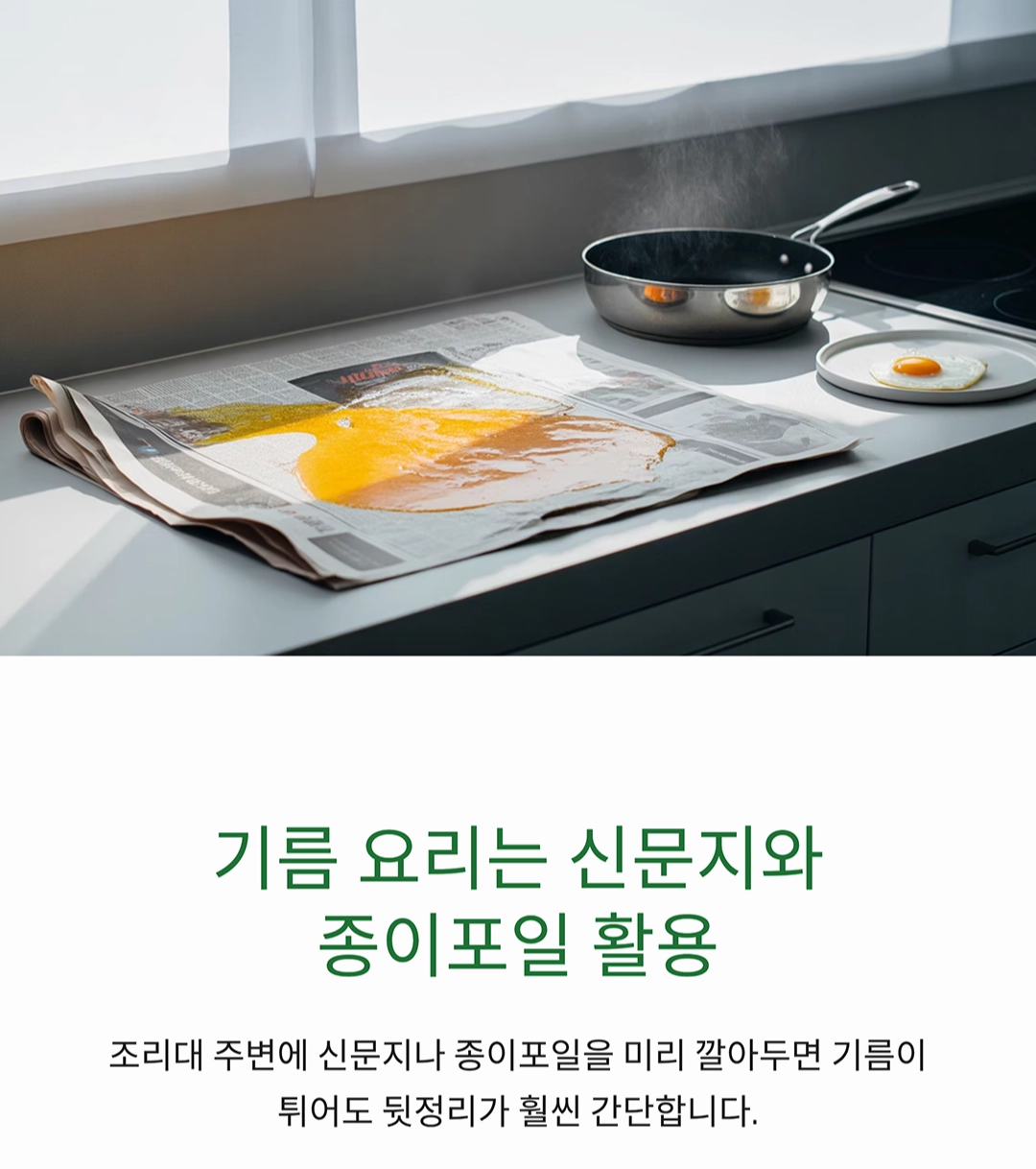 요리 후 청소가 쉬워지는 초간단 습관 7가지