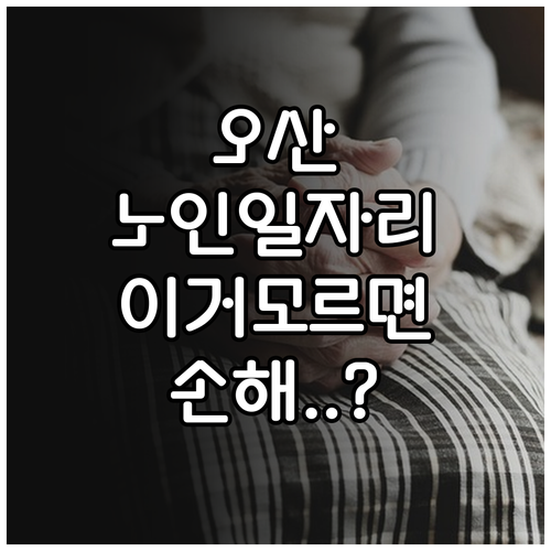 오산 노인 일자리 지원 기관 시니어클..