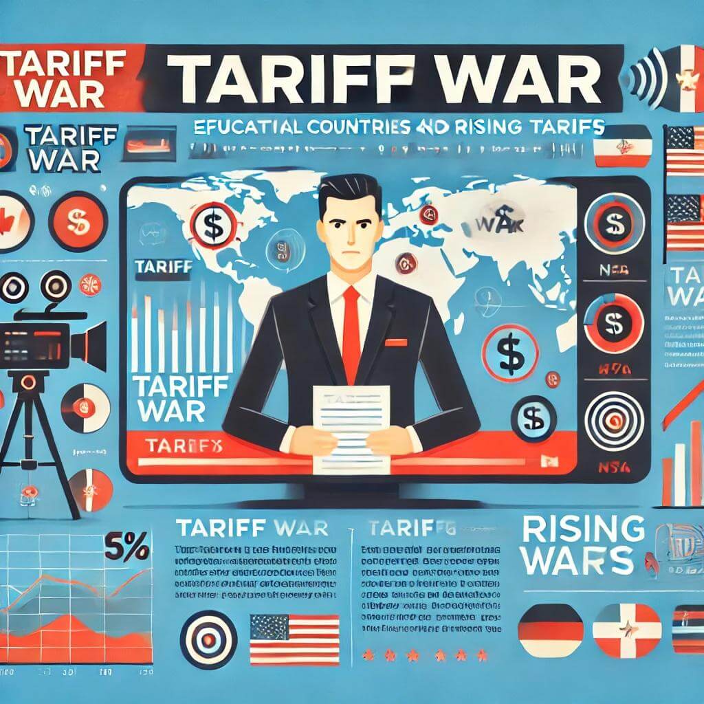 미국과 여러 나라 간의 상호 관세 관련 사진