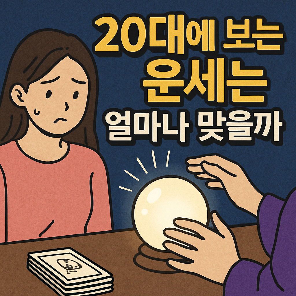 20대에 보는 운세는 얼마나 맞을까