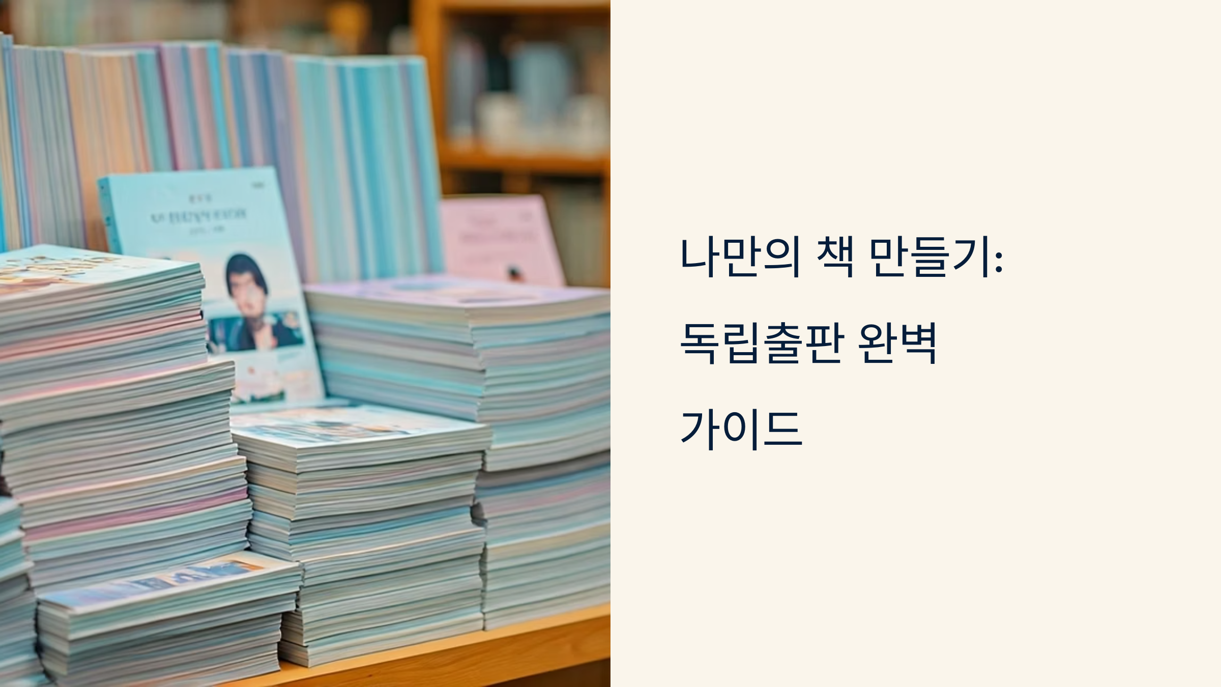 독립출판 나만의 책 출간 완벽 로드맵