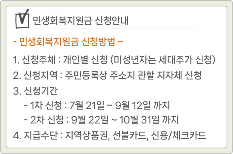 민생회복 소비쿠폰 배달