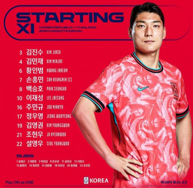 3차전 선발 라인업 